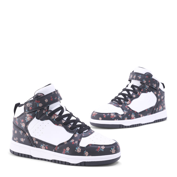122640-04-URBAINE_JR_FLORAL-02-URBAINE JR FLORAL-Junior Kids Athletic Shoes-Yellow-Yellow Shoes
