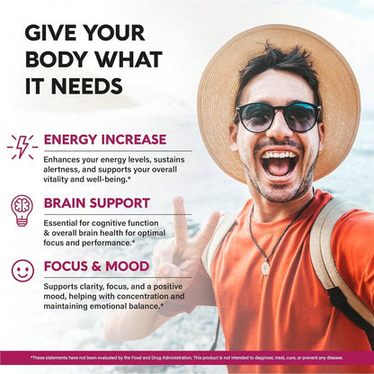 USDA Organic Vitamin B12 Sublingual Drops- 5000 Mcg Liquid Vegan Methylcobalamin For Women & Men- Energy Boost, Focus & Mood, Brain Health Support- Maximize Absorption- 2 Month Supply, 2 Fl Oz