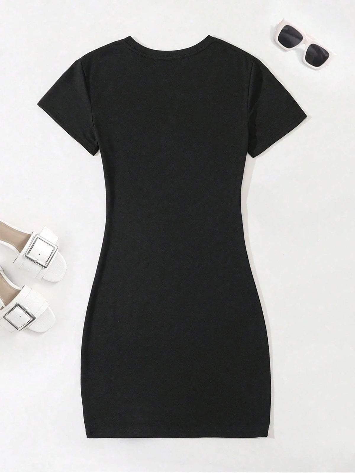 Vacay Mode Palm Tree Beach Vacation Summer Getaway Holiday T-Shirt Dress Women's Dress, Casual Summer Dress