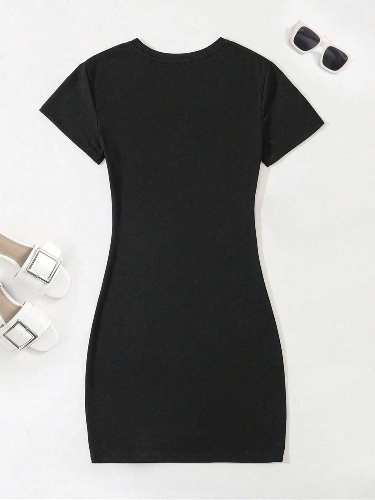Vacay Mode Palm Tree Beach Vacation Summer Getaway Holiday T-Shirt Dress Women's Dress, Casual Summer Dress