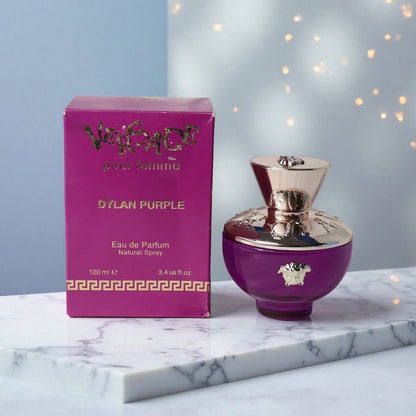 Versace Dylan Purple Pour Femme EDP Natural Spray For Women, 100 Ml/ 3.4 Fl Oz, Floral Fresh Warm Spicy Fragrance With Box