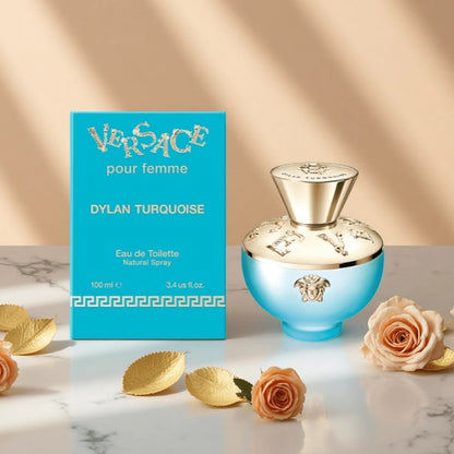 Versace Dylan Purple Pour Femme EDP Natural Spray For Women, 100 Ml/ 3.4 Fl Oz, Floral Fresh Warm Spicy Fragrance With Box