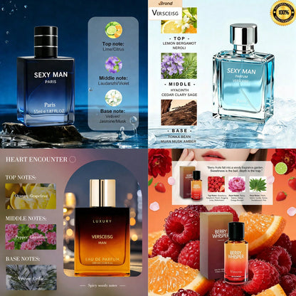 VERSCEISG Men's Surprise Perfume- A Bottle Of Citrus/Wood/Ocean/Fuqi/Aquatic/Food/Fragrance With Random Fragrance Will Get A Random Bottle Of Surprise Perfume| Unpacking Surprise Different Mood Ever