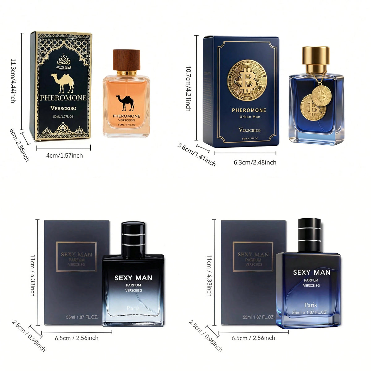 VERSCEISG Men's Surprise Perfume- A Bottle Of Citrus/Wood/Ocean/Fuqi/Aquatic/Food/Fragrance With Random Fragrance Will Get A Random Bottle Of Surprise Perfume| Unpacking Surprise Different Mood Ever
