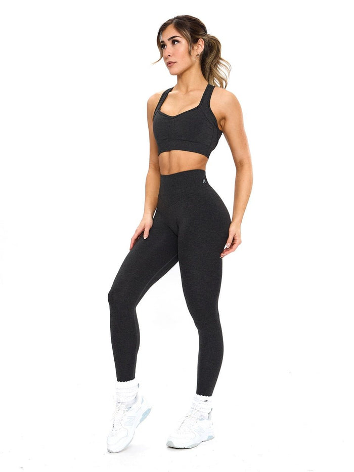 Vida Seamless Sports Bra - Charcoal