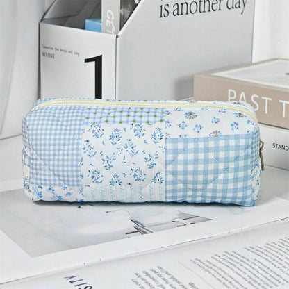 Vintage Elegant Patchwork Pattern Makeup Bag Set, Fashionable Large Capacity Multi-Compartment Handbag, Multifunctional Travel Organizer Bag, Storage Pouch For Cosmetics, Makeup Tools And Other Items