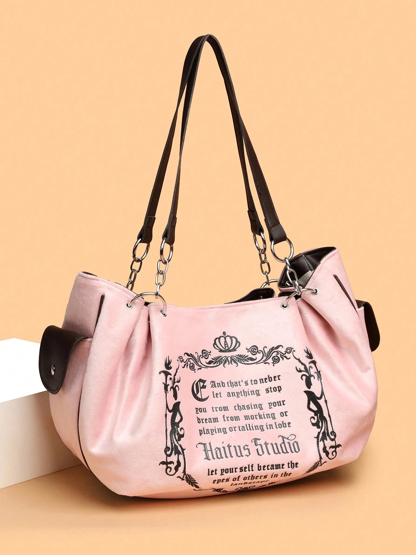 Vintage European Fashion Chain Shoulder Bag, Soft Elegant Women Handbags