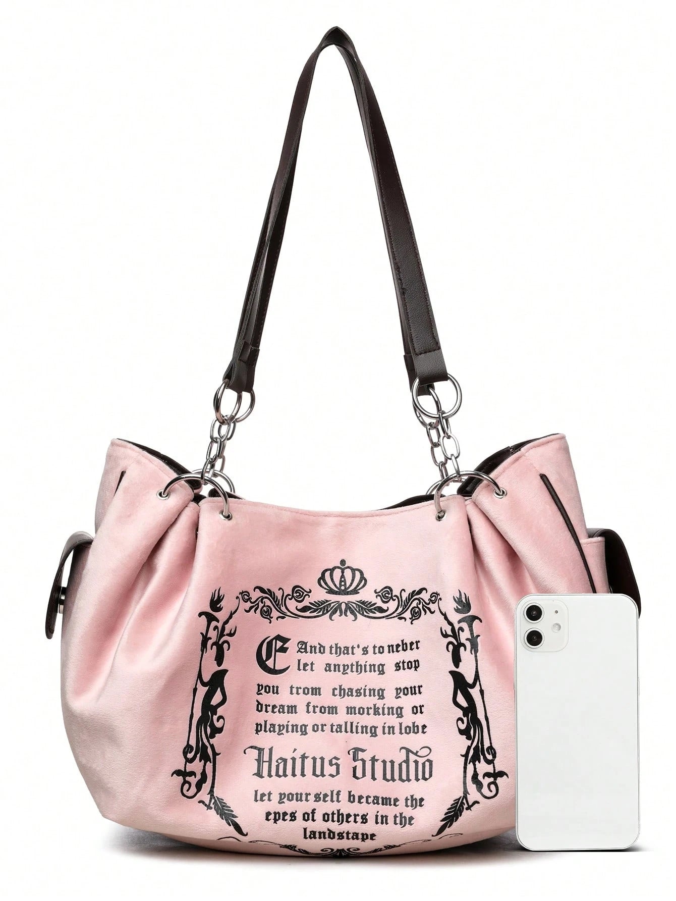 Vintage European Fashion Chain Shoulder Bag, Soft Elegant Women Handbags