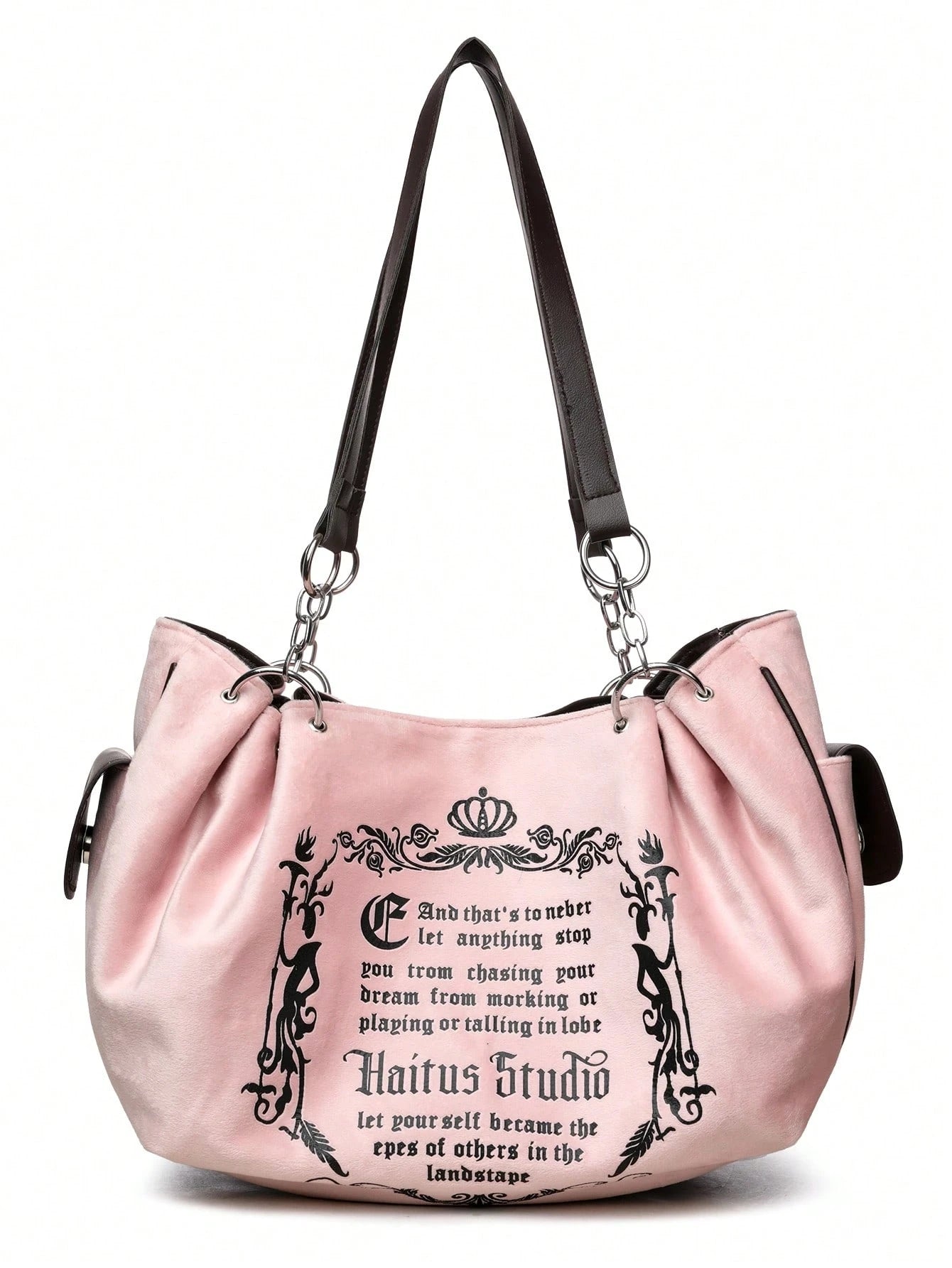 Vintage European Fashion Chain Shoulder Bag, Soft Elegant Women Handbags