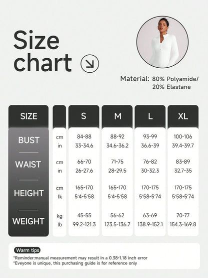 VUTRU Women's Fitted Athletic Jacket With Thumb Holes And Stand Collar White Spring Sports