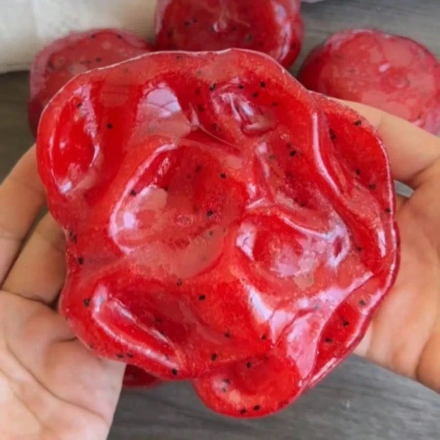 Watermelon Squeeze Toy, Crunchy Texture Stress Relief Fidget Toy, ASMR & ADHD Sensory Toy For Kids, Teens & Adult Women, Party Gift, Christmas Gift, Halloween Gift, Office Decor & Accessories