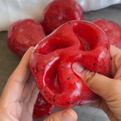 Watermelon Squeeze Toy, Crunchy Texture Stress Relief Fidget Toy, ASMR & ADHD Sensory Toy For Kids, Teens & Adult Women, Party Gift, Christmas Gift, Halloween Gift, Office Decor & Accessories
