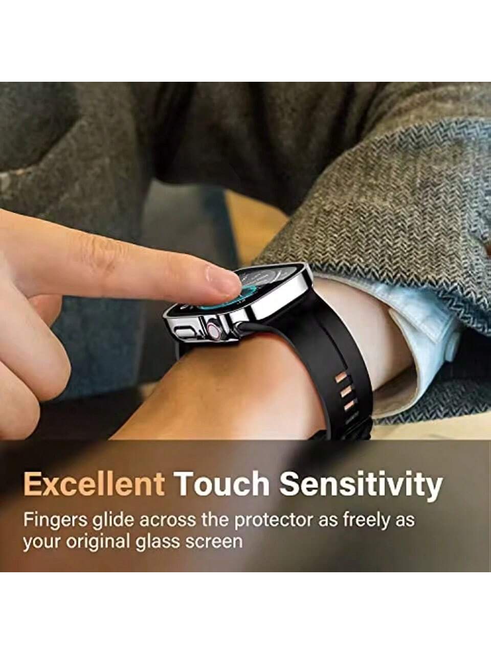 Waterproof Case Compatible With Apple Watch 7 8 9 49mm 45mm 41mm 10 46mm 42mm Screen Protector Glass+Cover Bumper For I Watch 4 5 SE 6 44mm 40mm