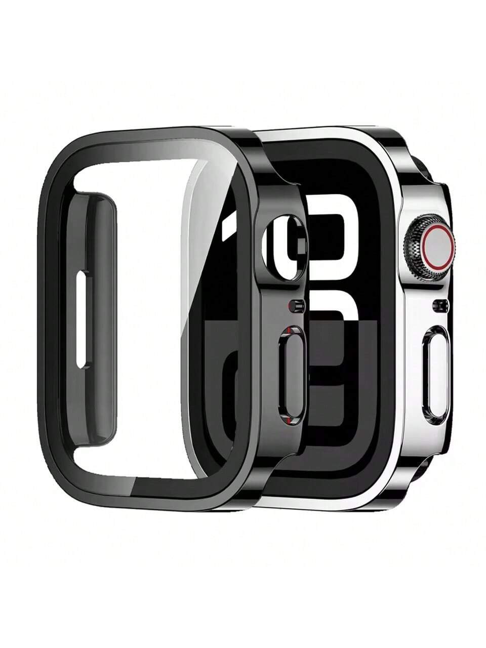 Waterproof Case Compatible With Apple Watch 7 8 9 49mm 45mm 41mm 10 46mm 42mm Screen Protector Glass+Cover Bumper For I Watch 4 5 SE 6 44mm 40mm