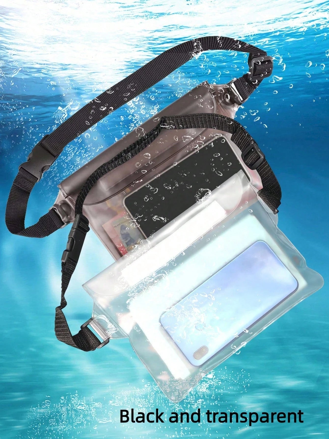 Waterproof Sealed Waist Bag For Phone, Outdoor Waterproof Bag, EVA Beach Phone Storage Bag, Lightweight Sealed Bag--Suitable For Hiking, Travel, Beach, Outdoor, Boating, Kayaking, Swimming, Camping, P