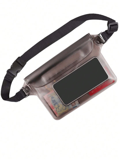 Waterproof Sealed Waist Bag For Phone, Outdoor Waterproof Bag, EVA Beach Phone Storage Bag, Lightweight Sealed Bag--Suitable For Hiking, Travel, Beach, Outdoor, Boating, Kayaking, Swimming, Camping, P
