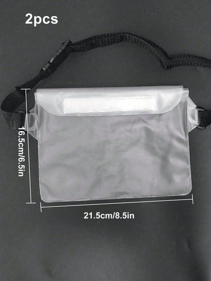 Waterproof Sealed Waist Bag For Phone, Outdoor Waterproof Bag, EVA Beach Phone Storage Bag, Lightweight Sealed Bag--Suitable For Hiking, Travel, Beach, Outdoor, Boating, Kayaking, Swimming, Camping, P