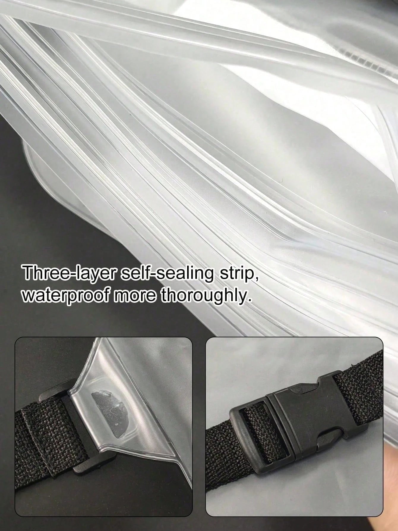 Waterproof Sealed Waist Bag For Phone, Outdoor Waterproof Bag, EVA Beach Phone Storage Bag, Lightweight Sealed Bag--Suitable For Hiking, Travel, Beach, Outdoor, Boating, Kayaking, Swimming, Camping, P