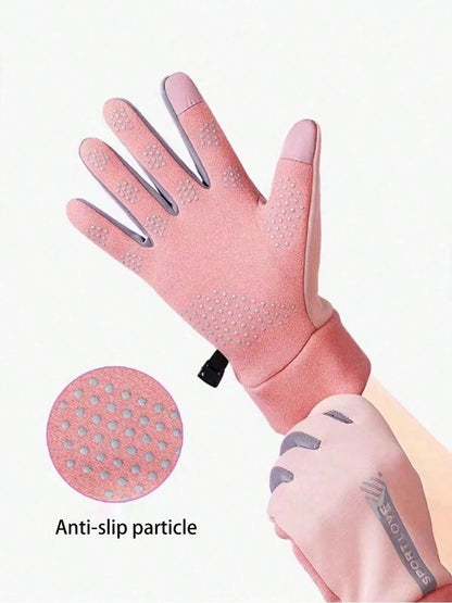 Waterproof Touchscreen Anti-Slip Thermal Gloves, Lightweight Windproof Outdoor Running Cycling Driving Hiking Gloves, Unisex, Winter Gloves