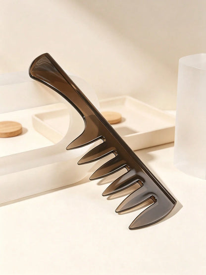 Wide Tooth Detangling Hair Comb Large Teeth Curly Hair Styling Comb Anti-Static Plastic Hair Pick Comb For Thick Wavy Curly Hair Salon Barber Hairdressing Tool Portable Hair Care Accessory Women Daily