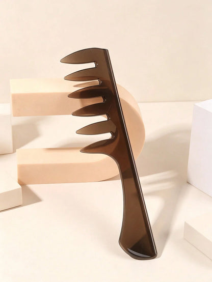 Wide Tooth Detangling Hair Comb Large Teeth Curly Hair Styling Comb Anti-Static Plastic Hair Pick Comb For Thick Wavy Curly Hair Salon Barber Hairdressing Tool Portable Hair Care Accessory Women Daily