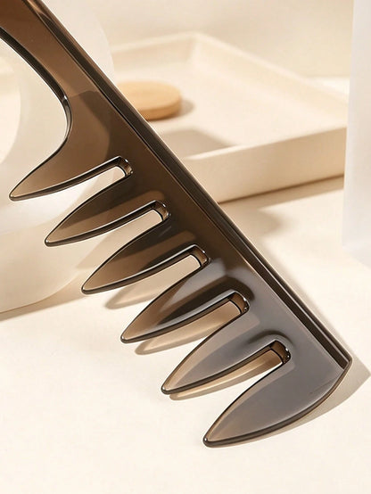 Wide Tooth Detangling Hair Comb Large Teeth Curly Hair Styling Comb Anti-Static Plastic Hair Pick Comb For Thick Wavy Curly Hair Salon Barber Hairdressing Tool Portable Hair Care Accessory Women Daily
