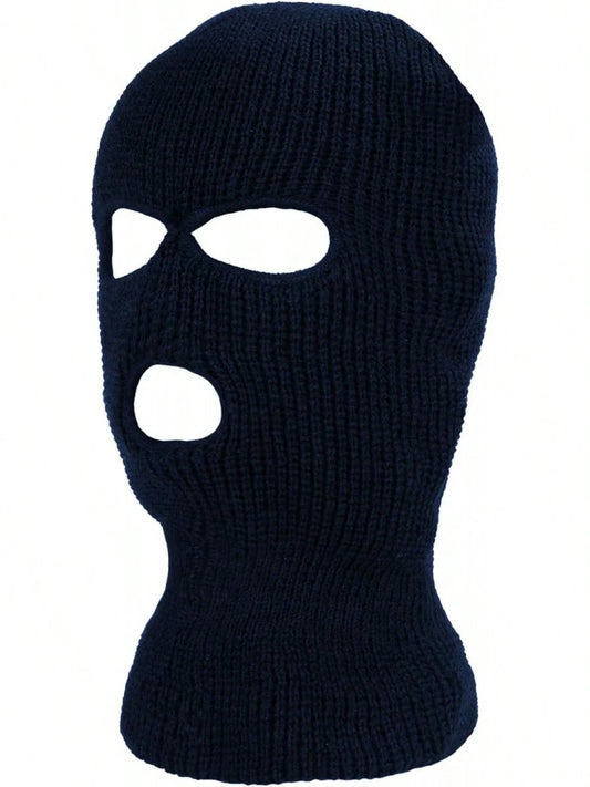Winter Unisex 3-Hole Knitted Balaclava Ski Mask Full Face Cover Outdoor Windproof Hat For Cycling Halloween 2026 Gift For Mom