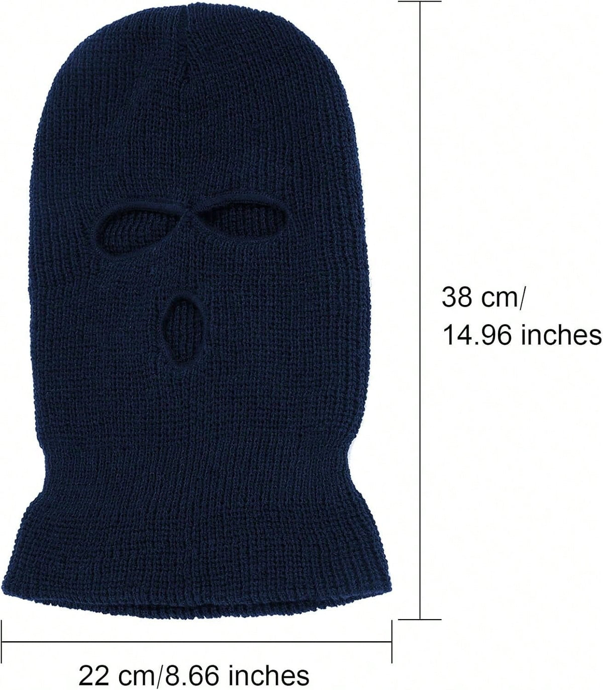 Winter Unisex 3-Hole Knitted Balaclava Ski Mask Full Face Cover Outdoor Windproof Hat For Cycling Halloween 2026 Gift For Mom