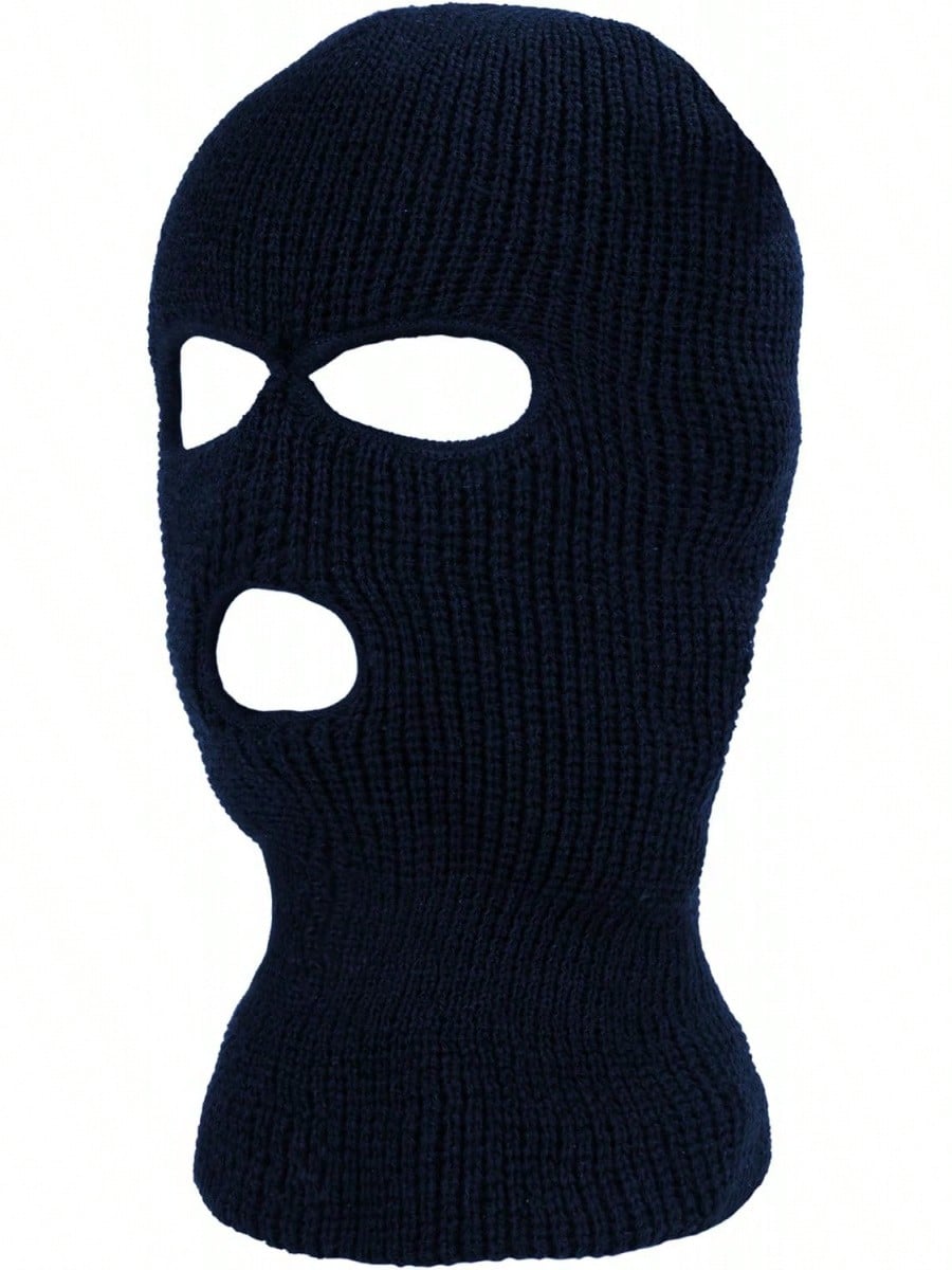 Winter Unisex 3-Hole Knitted Balaclava Ski Mask Full Face Cover Outdoor Windproof Hat For Cycling Halloween 2026 Gift For Mom