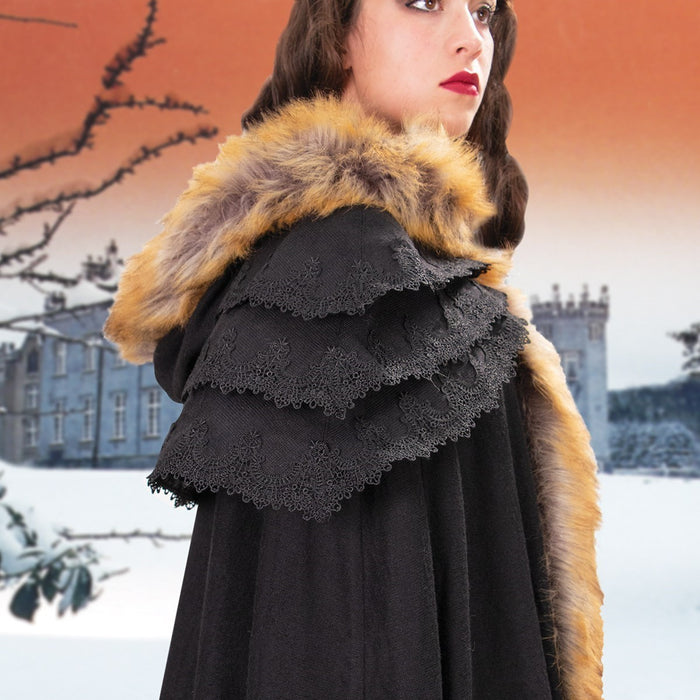 Back of Black Winter’s Ridge Cloak