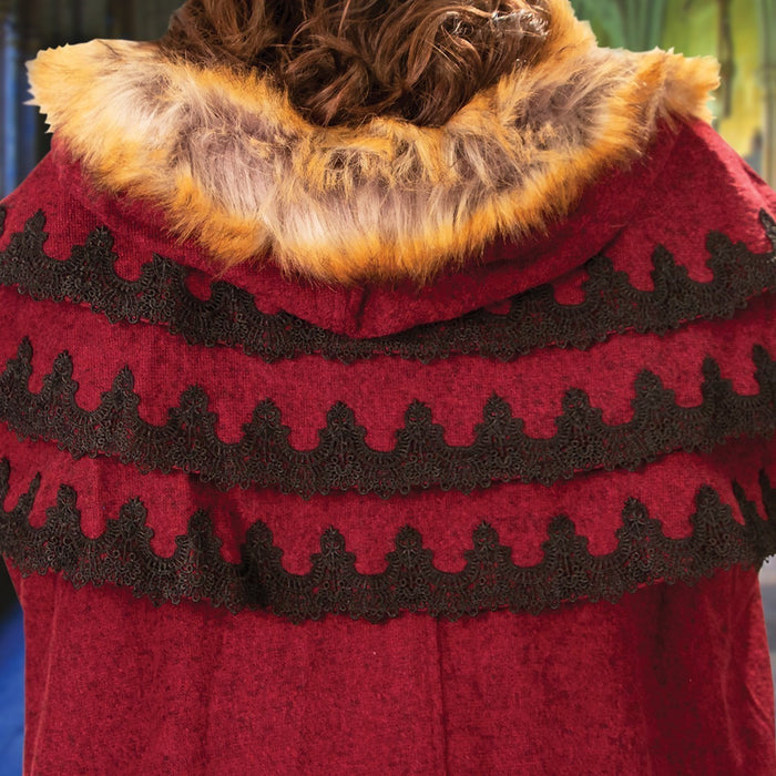 Back of Red Winter’s Ridge Cloak