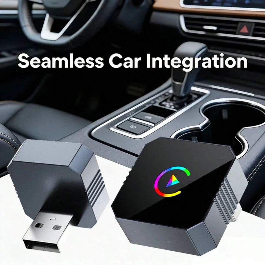 Wireless CarPlay Adapter For IPhone- 2026 Wireless Upgrade Version, Plug & Play, Compact & Stable Design, Compatible With USB And USB-C Ports, Effortless Apple CarPlay Connectivity
