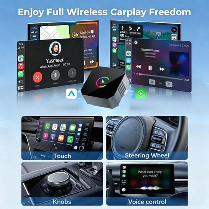 Wireless CarPlay Adapter For IPhone- 2026 Wireless Upgrade Version, Plug & Play, Compact & Stable Design, Compatible With USB And USB-C Ports, Effortless Apple CarPlay Connectivity