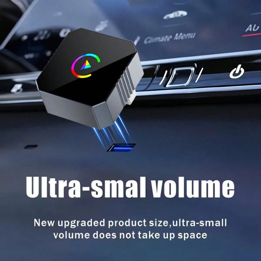 Wireless CarPlay Adapter For IPhone- 2026 Wireless Upgrade Version, Plug & Play, Compact & Stable Design, Compatible With USB And USB-C Ports, Effortless Apple CarPlay Connectivity