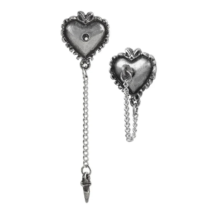 Witches Heart Studs