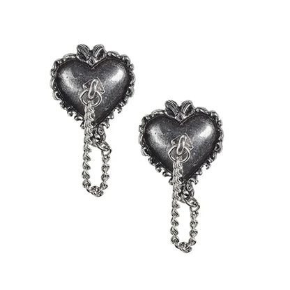 Witches Heart Studs