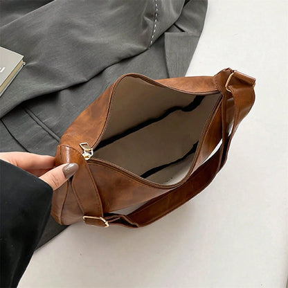 Women PU Crossbody Bag Adjustable Shoulder Strap Shoulder Bag For Shopping, School, Travel