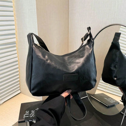 Women PU Crossbody Bag Adjustable Shoulder Strap Shoulder Bag For Shopping, School, Travel