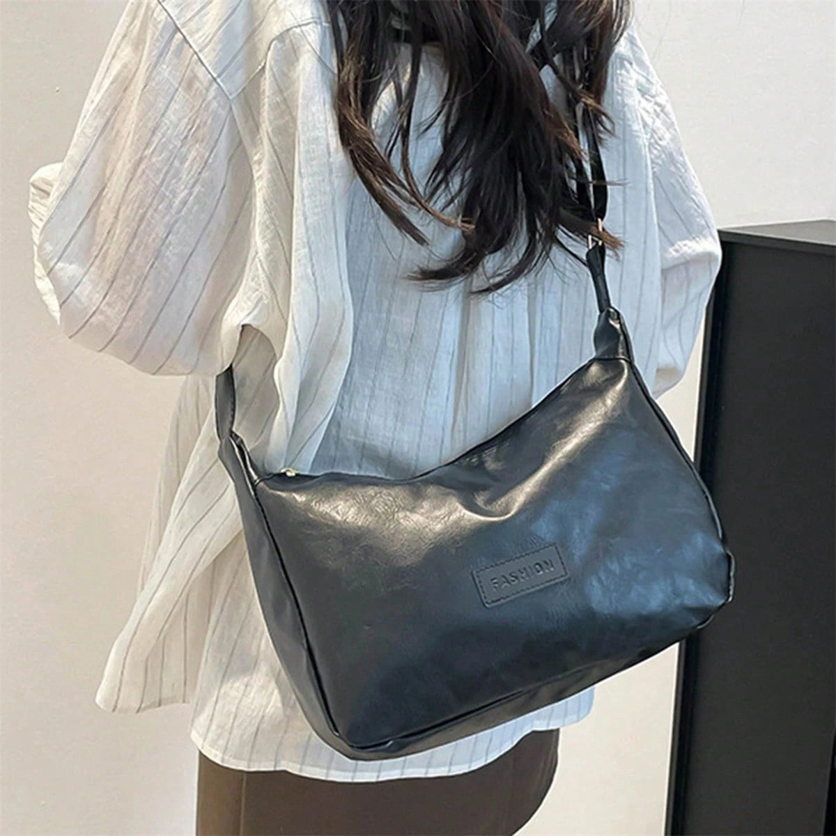 Women PU Crossbody Bag Adjustable Shoulder Strap Shoulder Bag For Shopping, School, Travel
