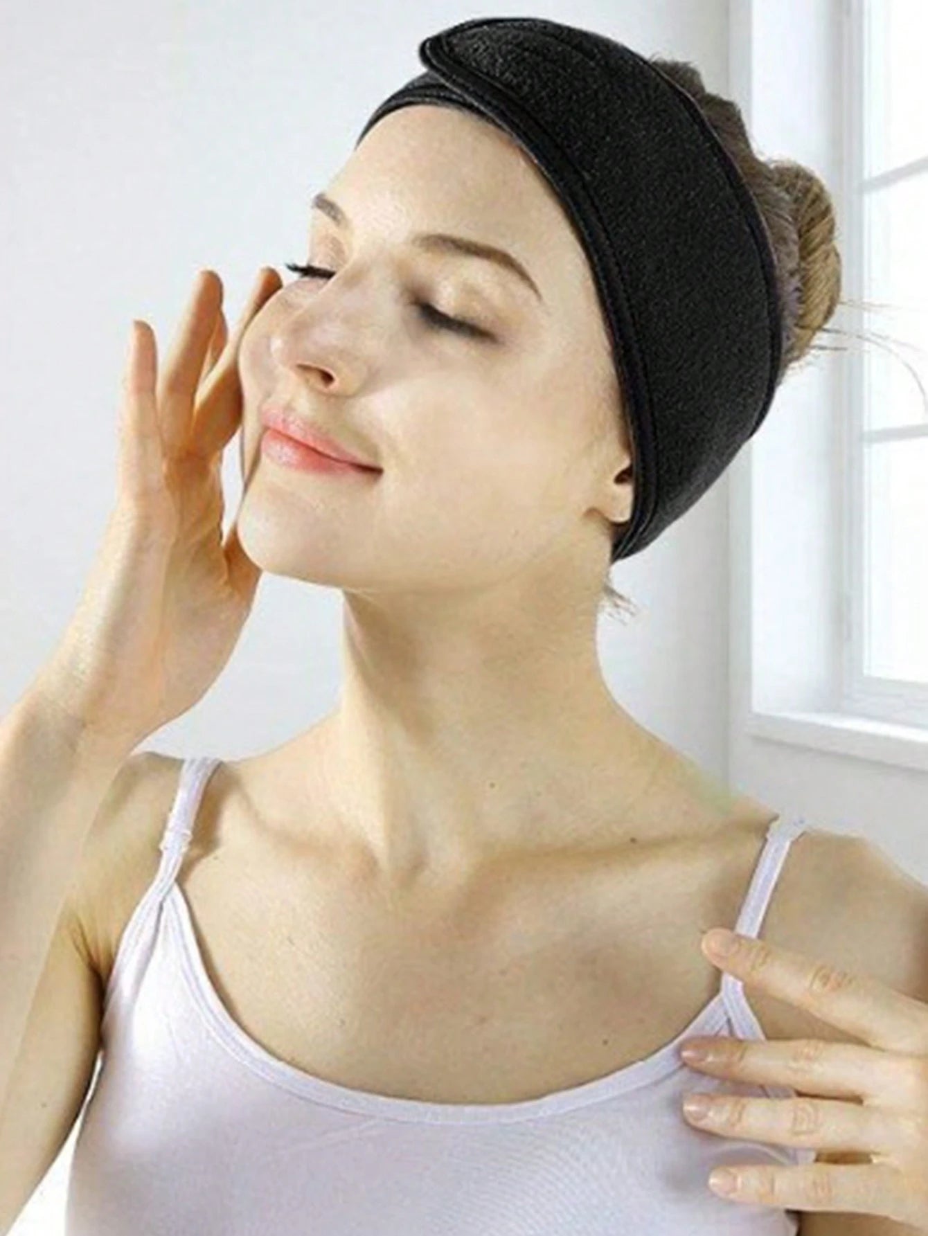 Women's Adjustable Wide Headband, Yoga, Spa, Bath, Shower, Makeup, Face Washing, Beauty Hair Hoop, Makeup Accessory, Christmas Gift