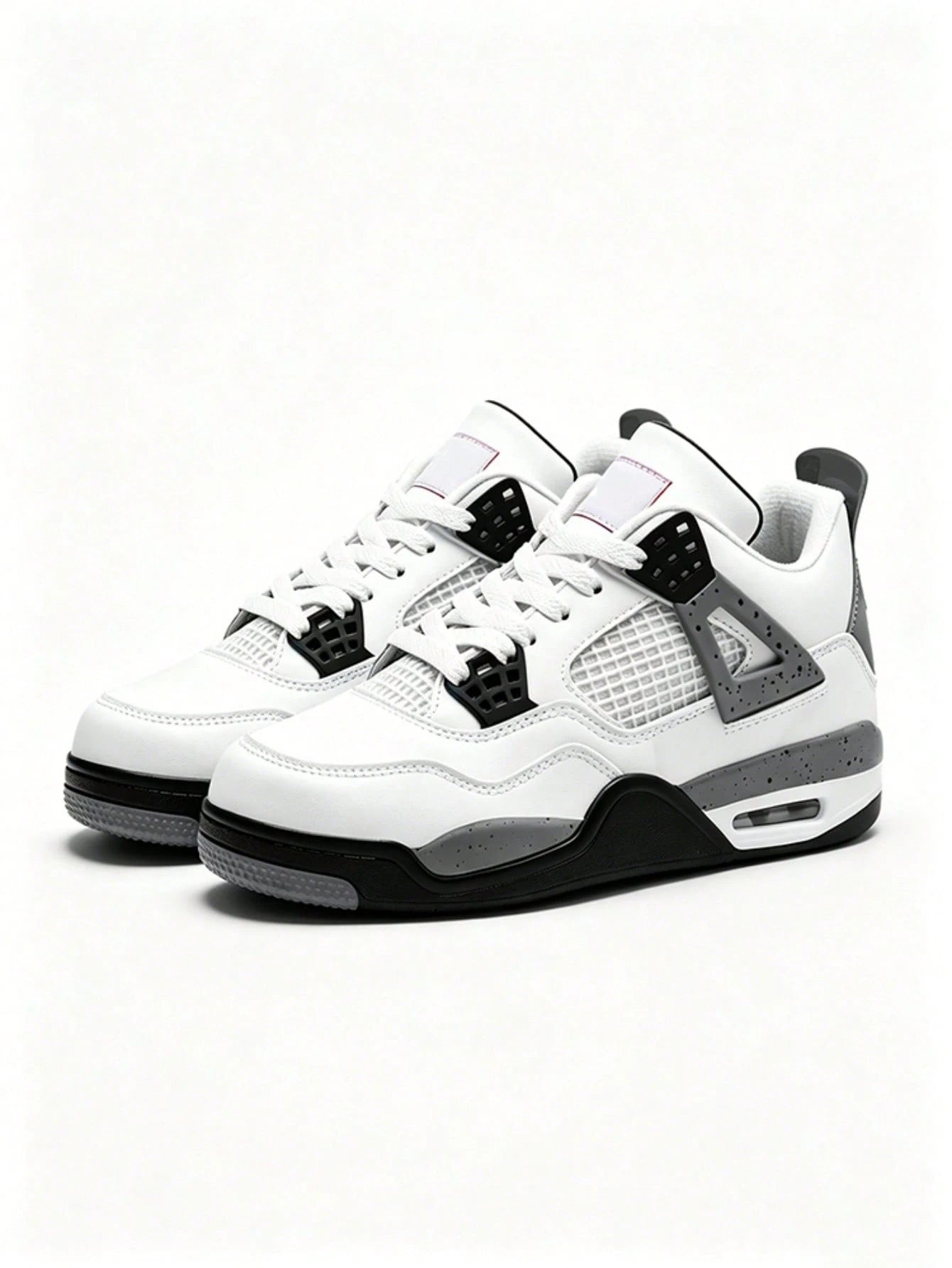 Women's Casual Athletic Shoes, Honeycomb Mesh Cement Print 4 Style Streetwear Shoes,Air Cushion Speckled Midsole Vintage Casual Basketball Shoes