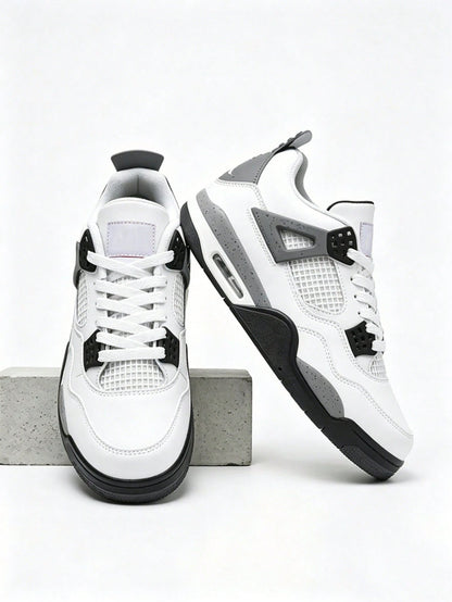 Women's Casual Athletic Shoes, Honeycomb Mesh Cement Print 4 Style Streetwear Shoes,Air Cushion Speckled Midsole Vintage Casual Basketball Shoes