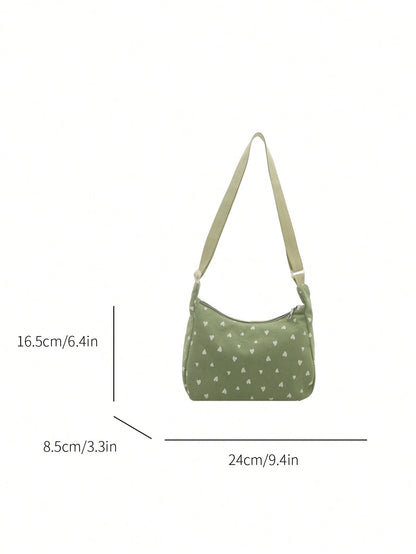 Women's Decorative Buckle Detail Stitching Chain Shoulder Strap Shoulder Bag Street Fashion Hobo Bag