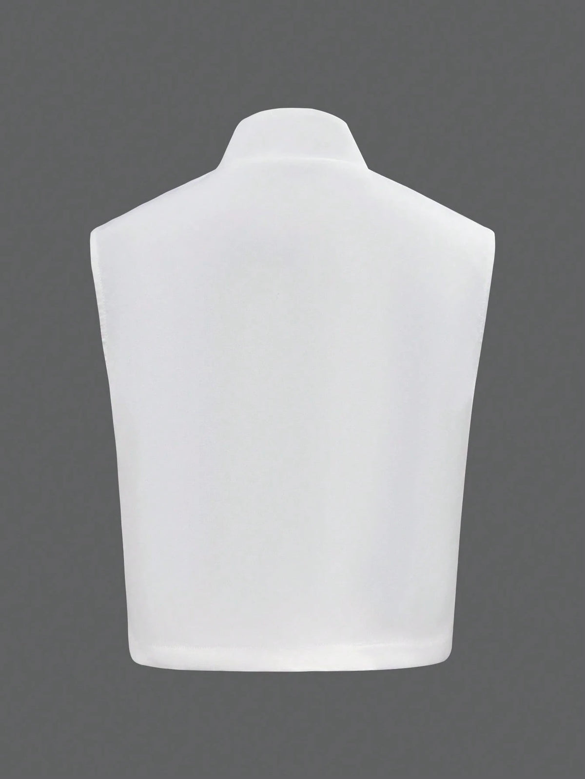 Women's Elegant Sleeveless Double-Breasted Woven Top, Solid Color, Summer Casual White
