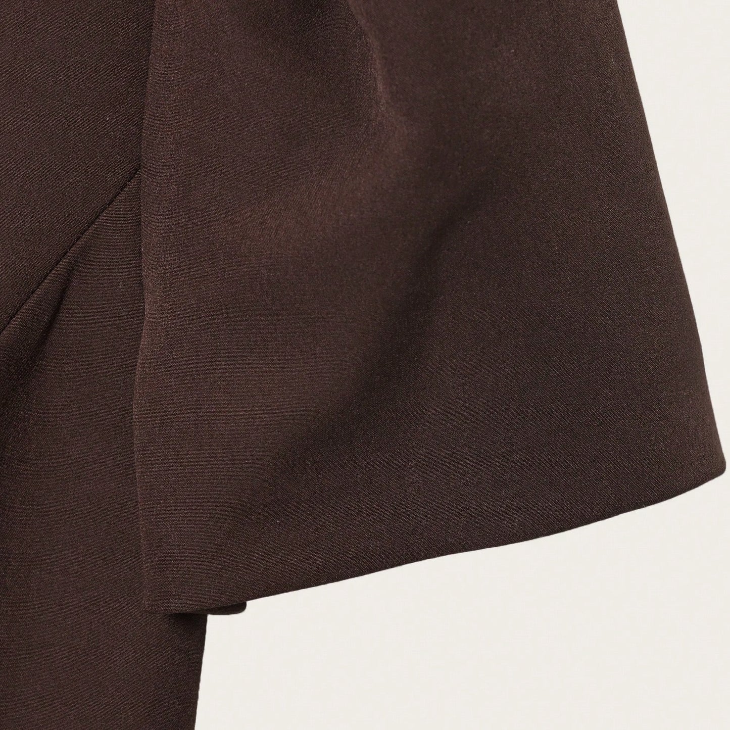 Women's Elegant Summer Dress Crew Neck Puff Short Sleeve Mini Bodycon Sheath For Evening Party Wedding Guest Office Work Casual Formal Occasions Brown