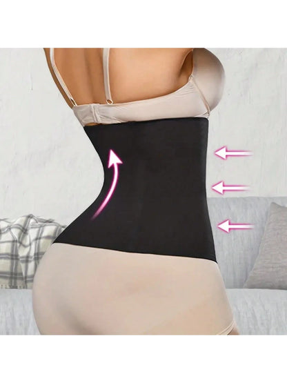 Women's High Waist Slimming Shaping Pants, Breathable Waist Trainer, Suitable For Sports, Home Workout And Walking