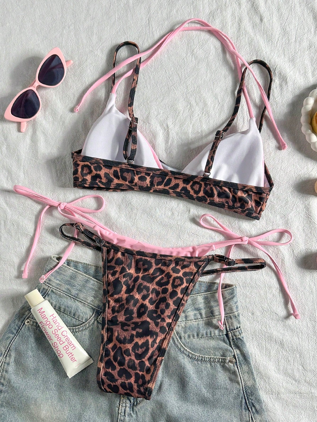 Women's Retro Animal Stripe Bikini Swimwear Casual Fashion Set Summer Vacation Beach
