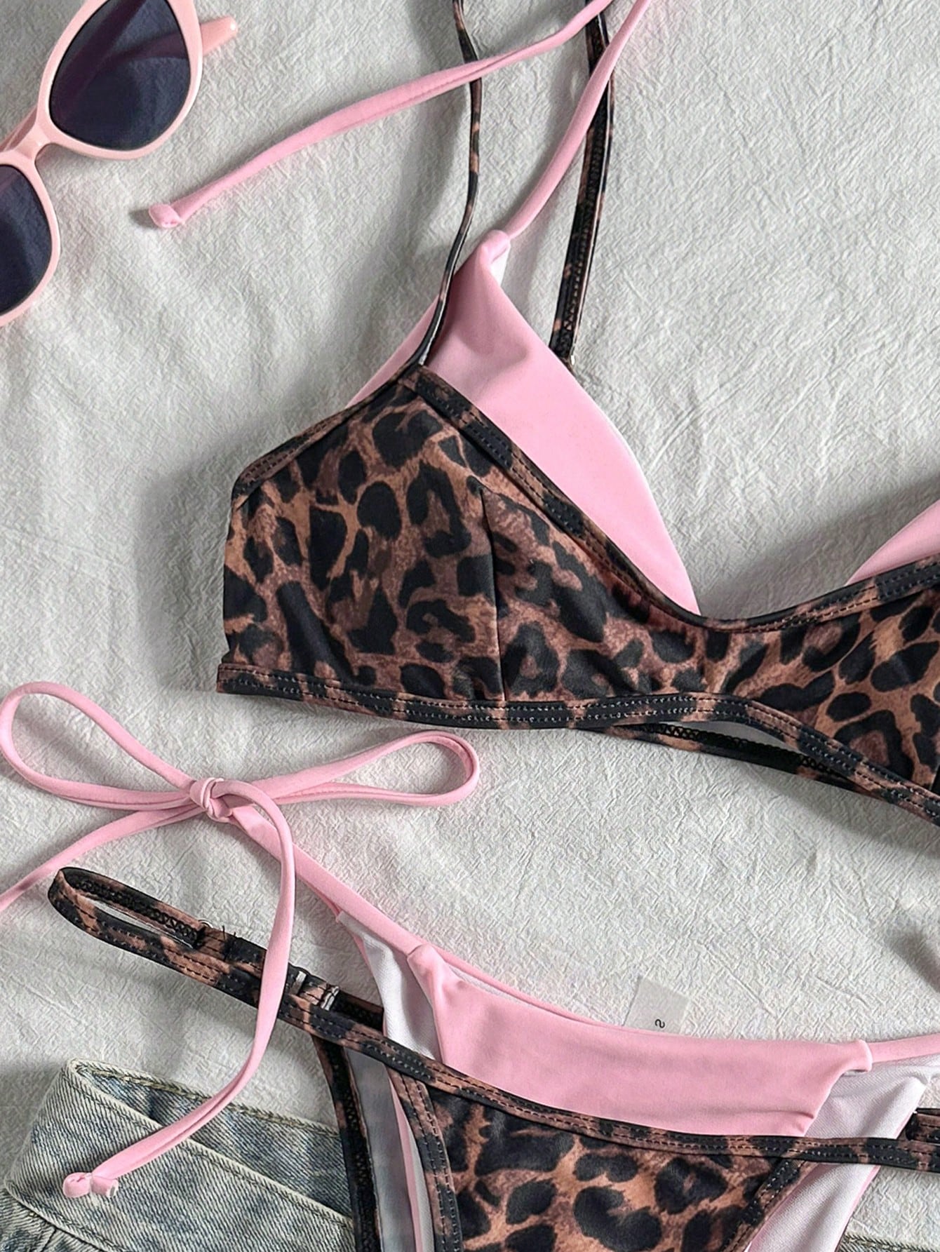 Women's Retro Animal Stripe Bikini Swimwear Casual Fashion Set Summer Vacation Beach