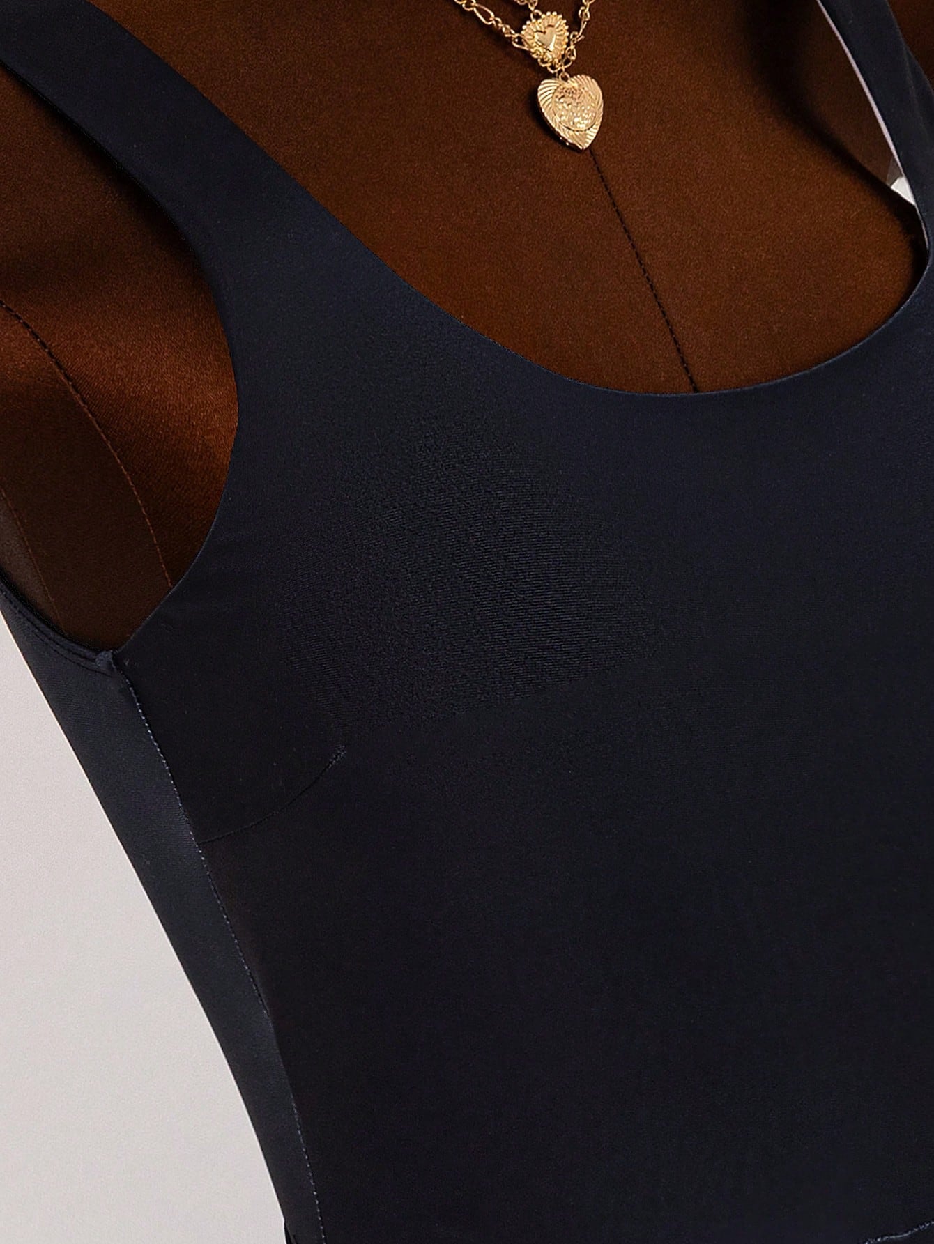 Women's Solid Color Round Neck Beach Holiday Swimwear Dress, Summer Swim Dress