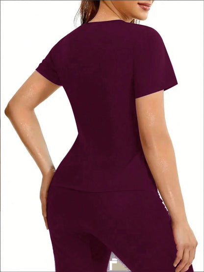 Women's Sweat Enhancing Fitness Top, Short Sleeve T-Shirt, Thermal Fitness Tank Top For Waist Training Spring Sports Fall